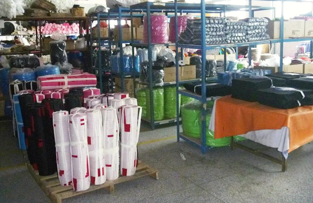 Hardware and trims at the Feima bag factory, Jinhua China