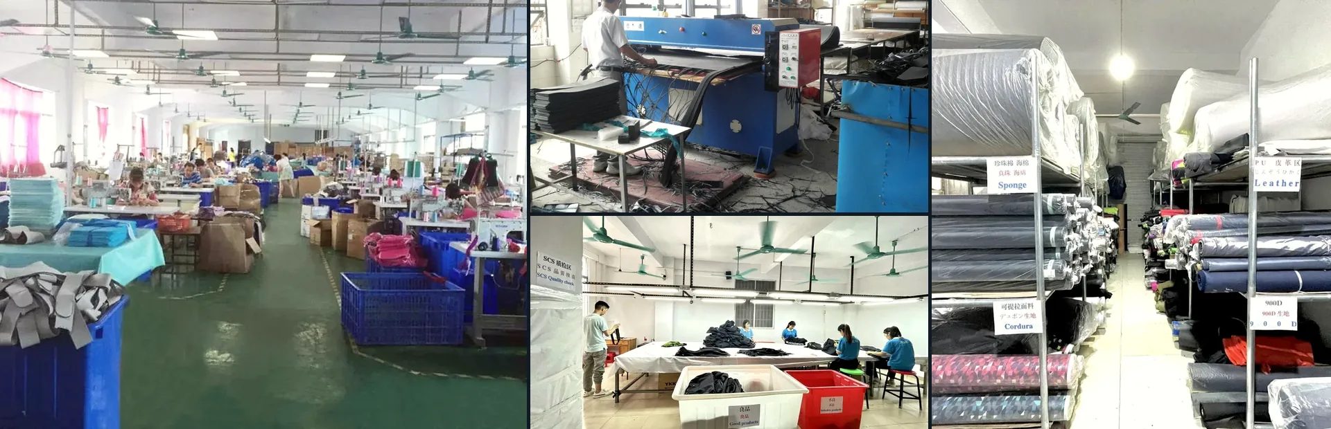 The Feima bag factory in Jinhua, China