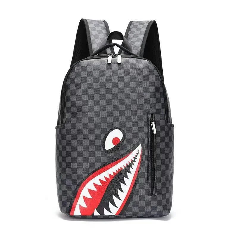 Graphic face backpack with vertical front zip FF-188 by Feima Bag