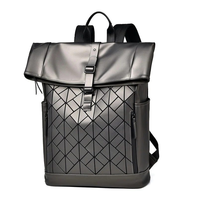 Geometric panel flap backpack FF-196 by Feima Bag