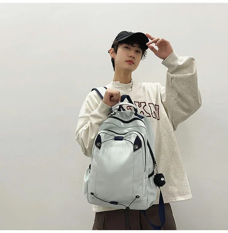 Backpack with Cord Detail and Side Pockets FF-205 by Feima Bag