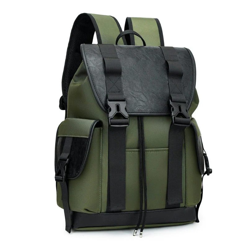 Flap Backpack with Buckled Side Pockets FF-227 by Feima Bag