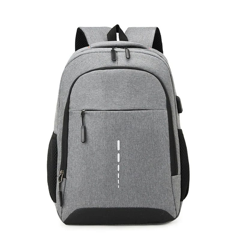 Rounded Oxford Backpack with Tall Front Zip Pocket FF-228 by Feima Bag