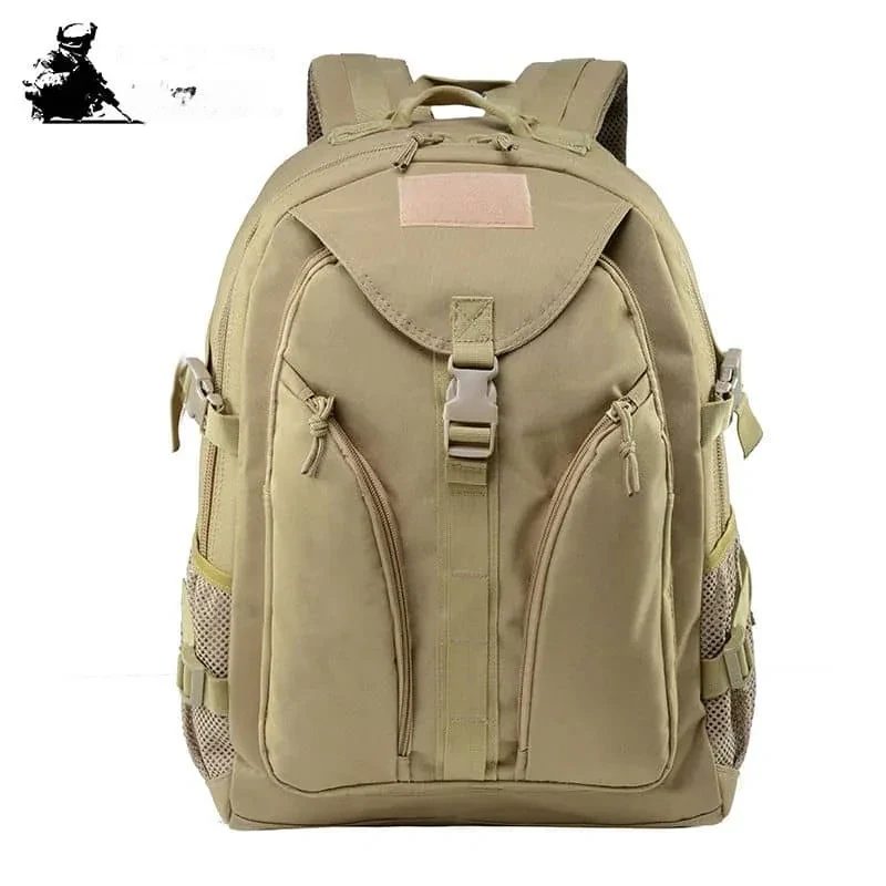 Shaped-Flap Backpack with Twin Curved Front Zips FMK-019 by Feima Bag