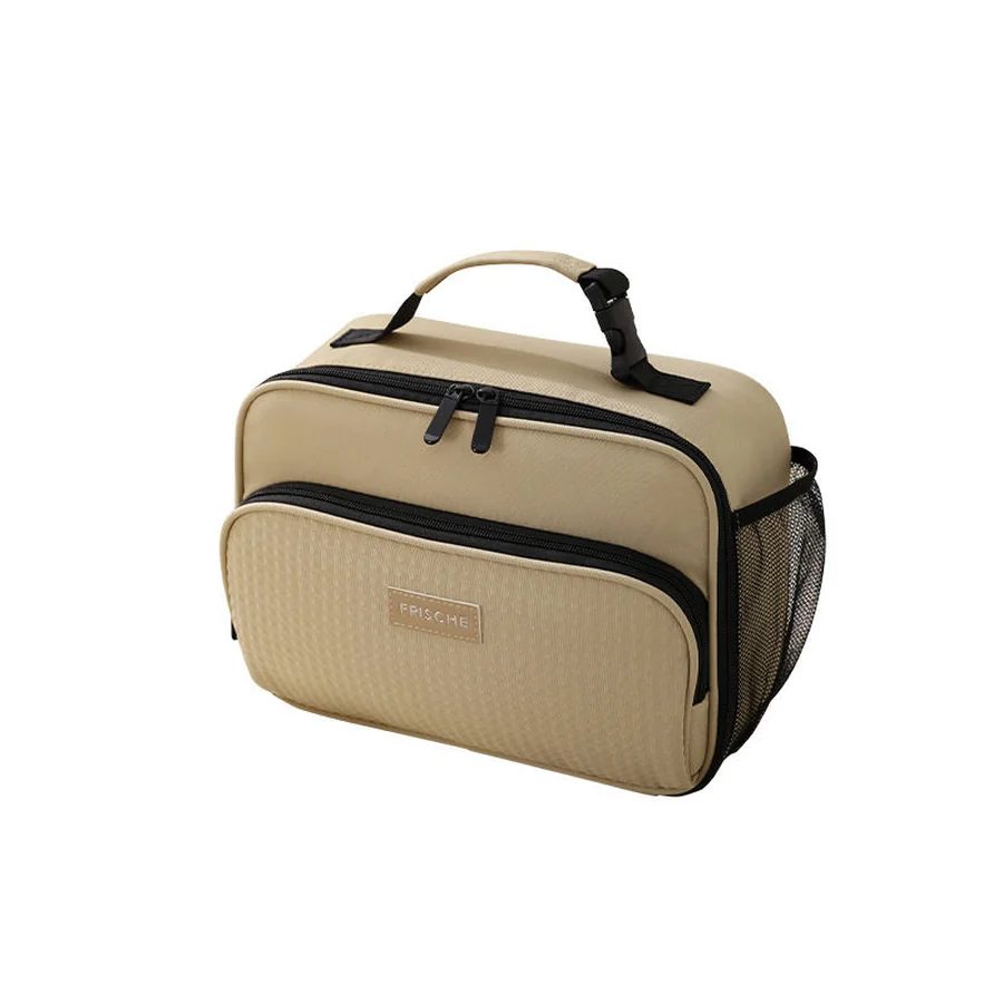 Compact Lunch Bag with Front Zip and Mesh Side Pocket FK-063 by Feima Bag