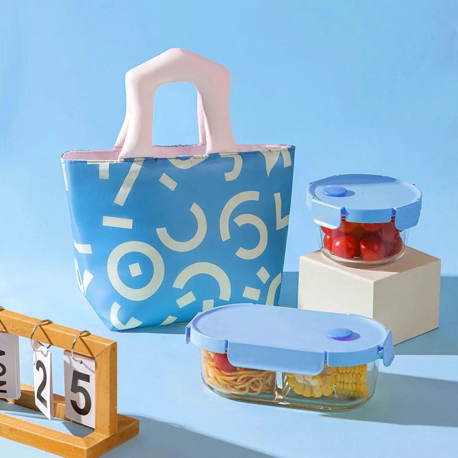 Printed Lunch Tote with Padded Handles FK-081 by Feima Bag