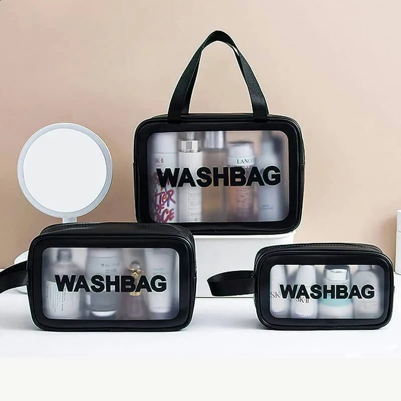 Three Piece Clear Zip Travel Bag Set FI-041A by Feima Bag