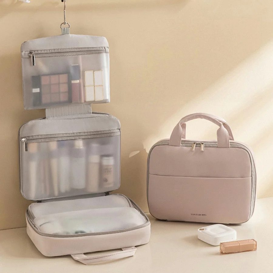 Hanging cosmetic organiser with three zip sections FI-046 by Feima Bag
