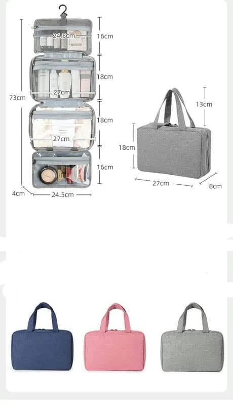Four Compartment Hanging Toiletry Organiser FJ-038 by Feima Bag
