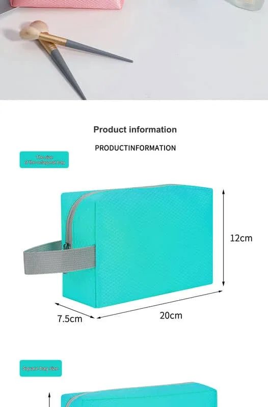 Diamond-Surface Cosmetic Pouch with Side Loop FJ-088 by Feima Bag