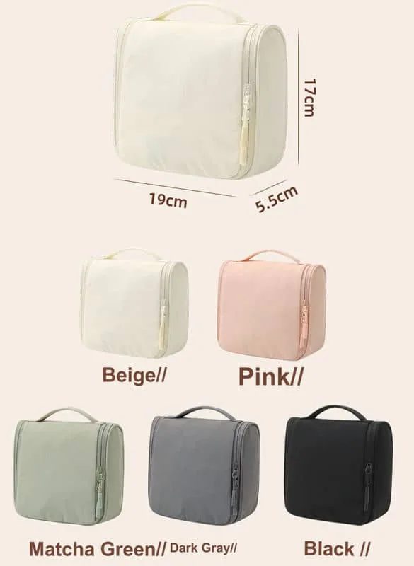 Compact Hanging Toiletry Case with Top Handle FJ-094 by Feima Bag
