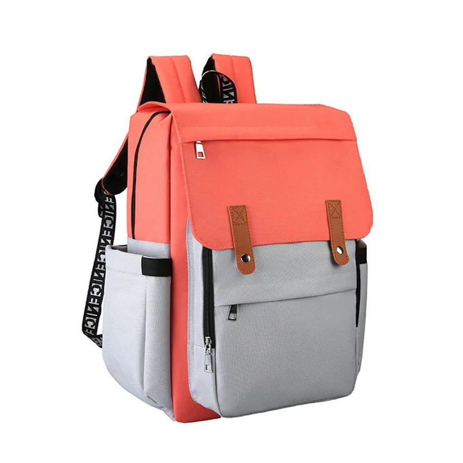 Two-Tone Flap Diaper Backpack FM-007 by Feima Bag