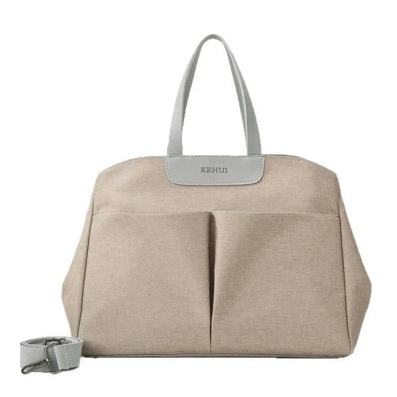 Grey Diaper Bag with Wide Opening FM-061A by Feima Bag