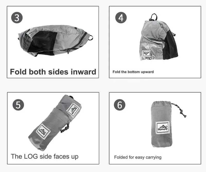 Packable Backpack with Drawcord Pouch Form FA-065 by Feima Bag