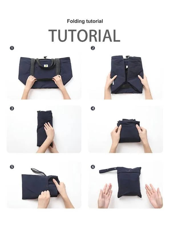 Foldable tote with two handle lengths FA-097 by Feima Bag