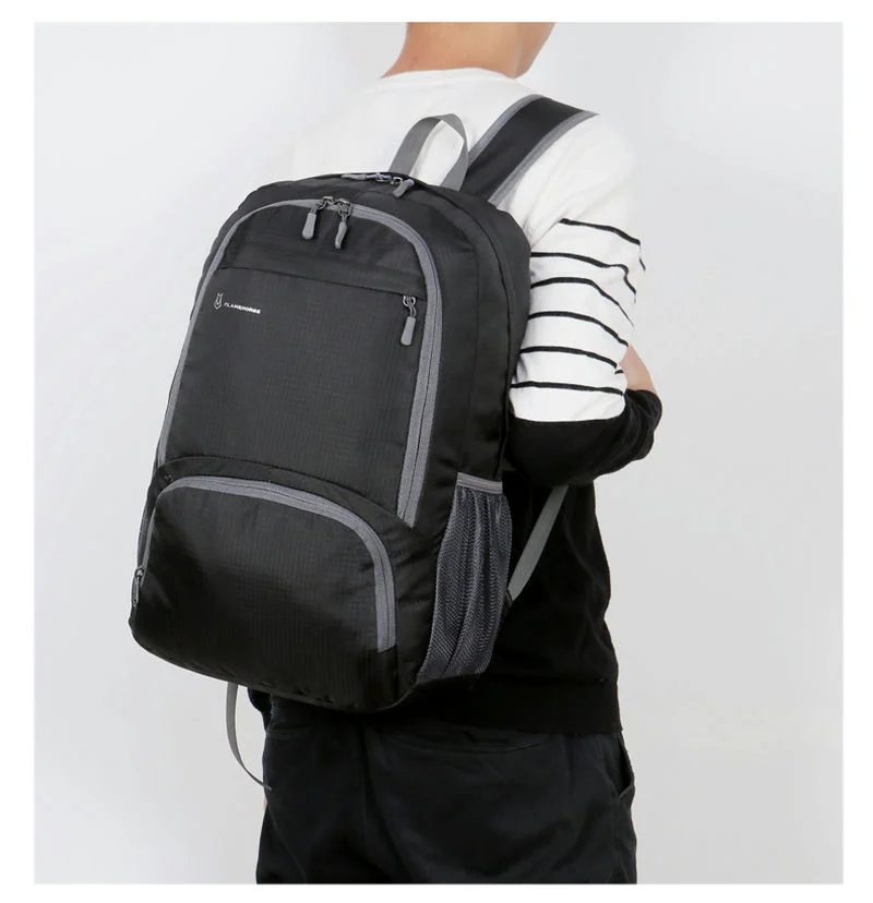 Foldable Backpack with Side Mesh Pockets FA-102 by Feima Bag