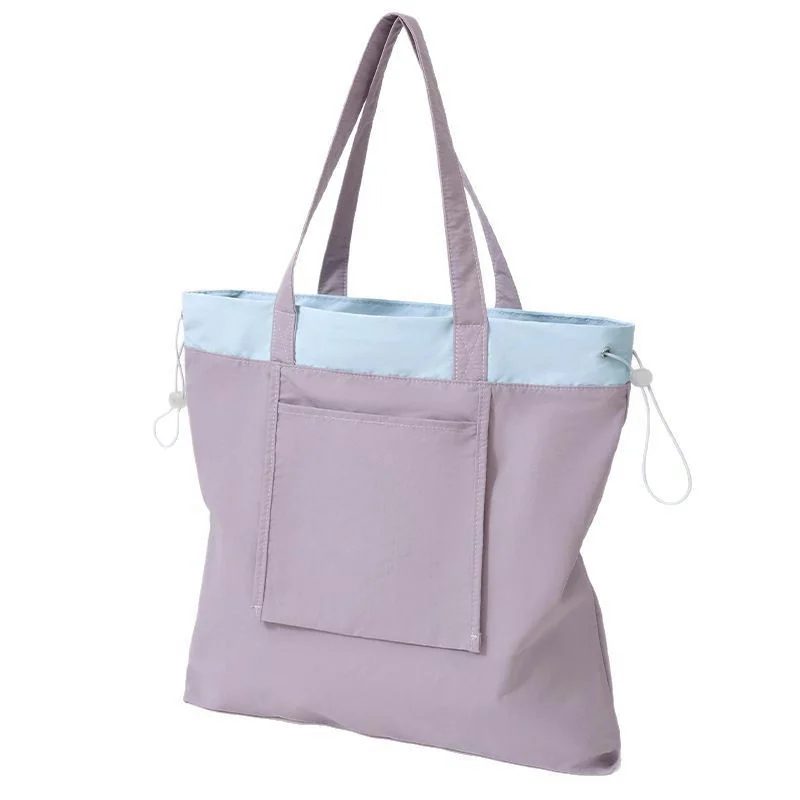 Foldable Nylon Tote with Drawcord Top FA-105 by Feima Bag