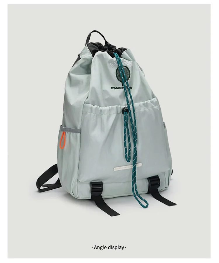 Drawcord Backpack with a Wide Gathered Front Pocket FS-021A by Feima Bag