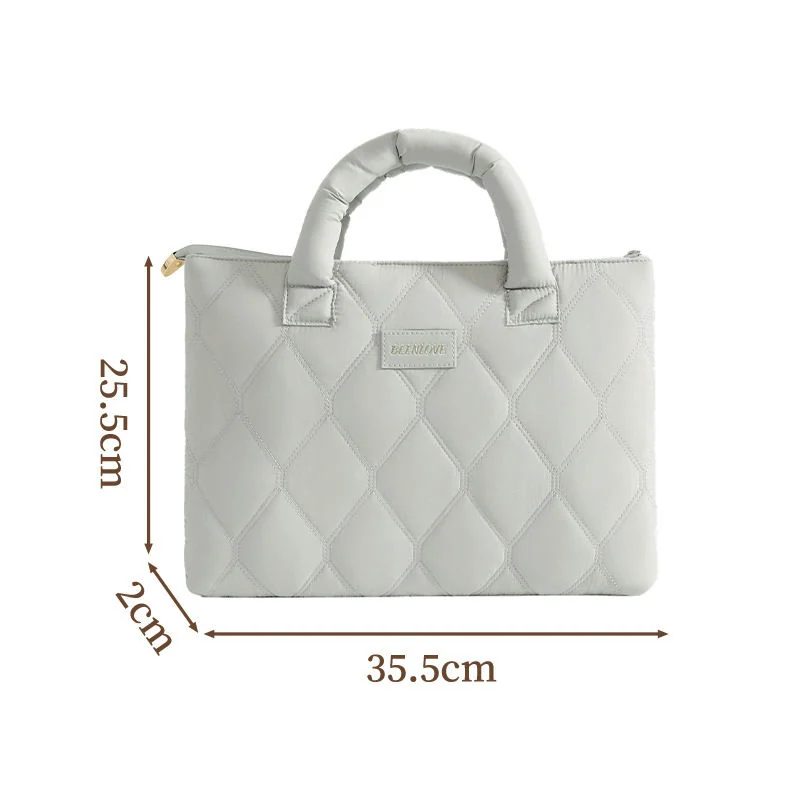 Diamond Quilted Laptop Bag with Handles FD-080 by Feima Bag
