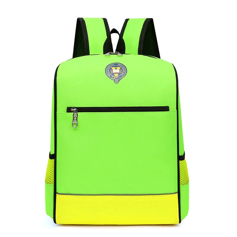 School backpack with straight front zip and contrast base FG-049 by Feima Bag