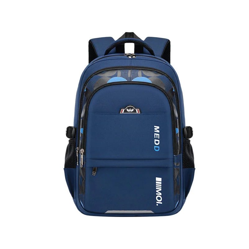 School Backpack with Patterned Trim and Side Clips FG-054 by Feima Bag