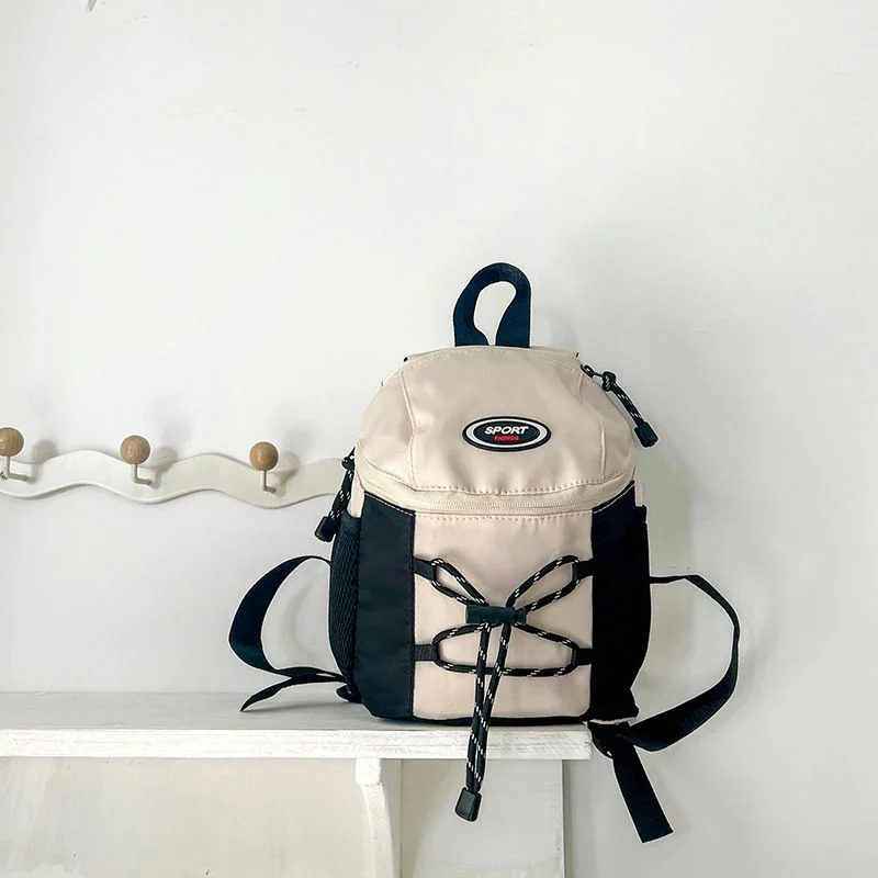 Small School Backpack with Front Cord and Mesh Pockets FG-089 by Feima Bag