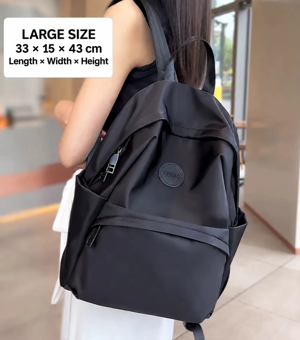 Oxford Backpack with Curved Front Pocket FG-117A by Feima Bag