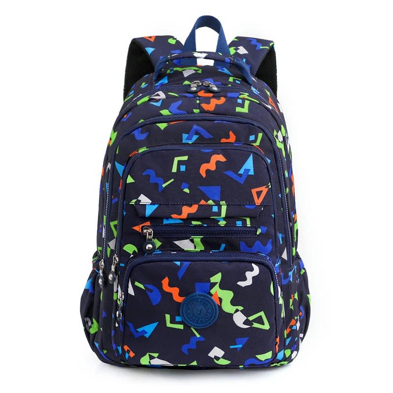 Printed Backpack with Layered Front Pockets FG-131 by Feima Bag
