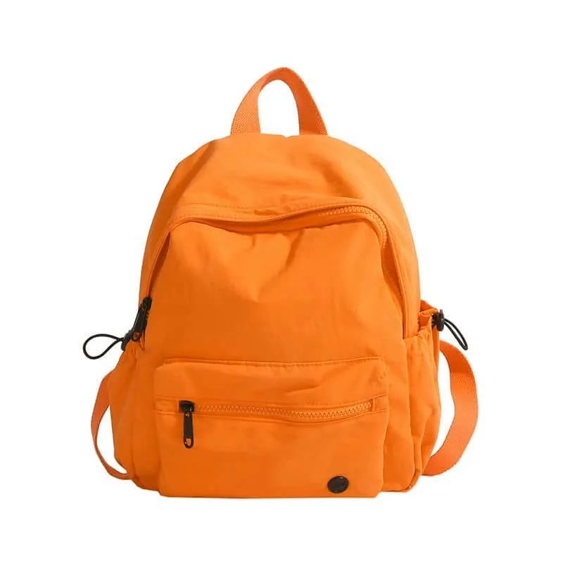 Orange Kids Backpack with Front Zip Pocket FG-154 by Feima Bag