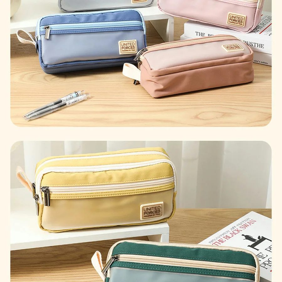 Canvas Pencil Case with Translucent Front Window FPC-002 by Feima Bag