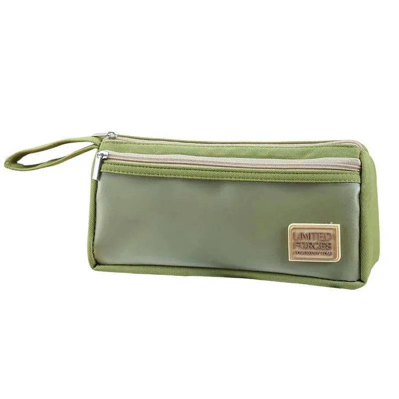 Canvas Pencil Case with End Loop and Front Window FPC-005 by Feima Bag