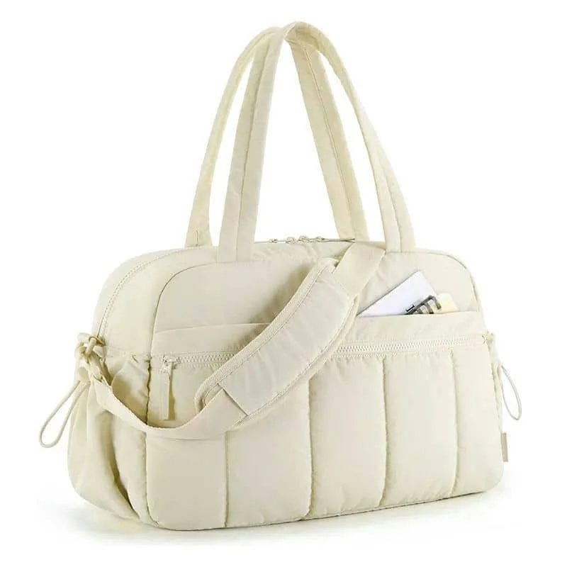 Padded Shoulder Bag with Outer Pockets FBB-016A by Feima Bag