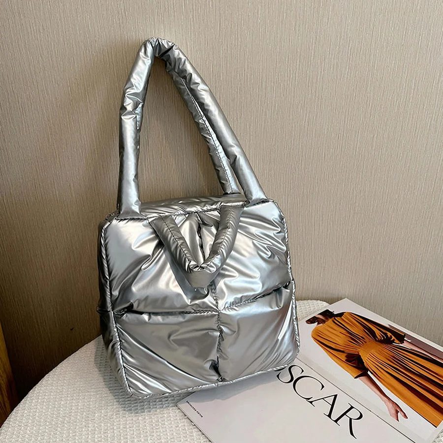 Puffed Tote with Long and Short Handles FBB-019 by Feima Bag