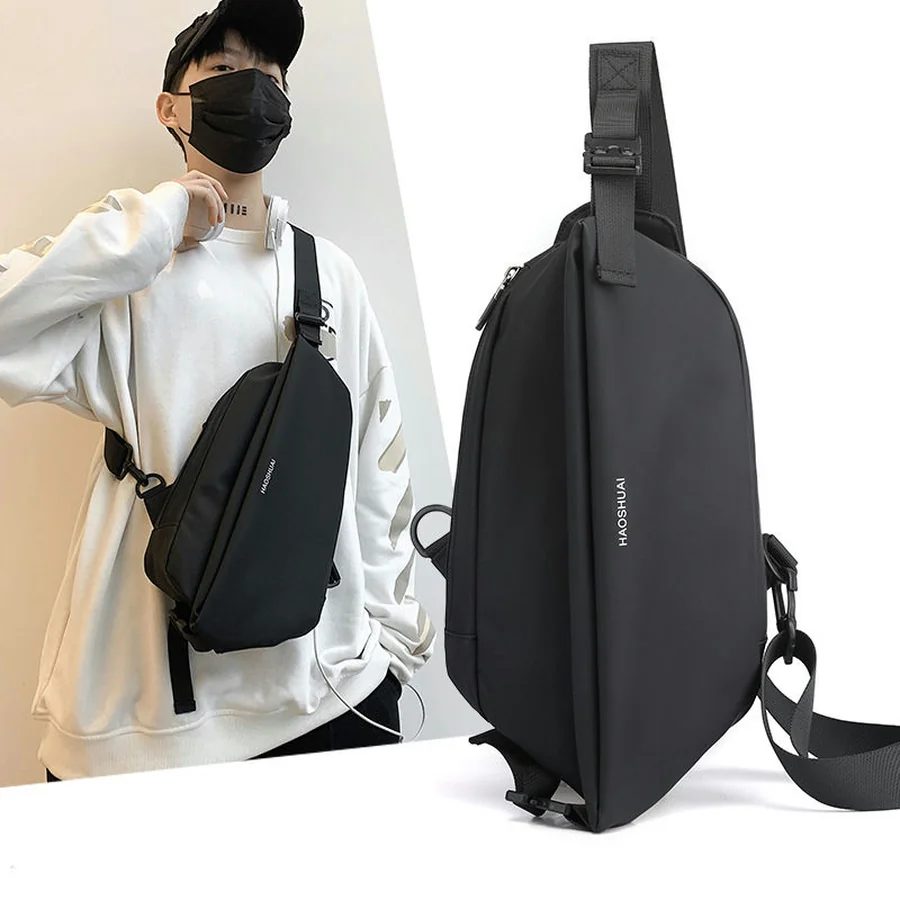 Upright Sling Bag with a Long Front Zip FE-069 by Feima Bag