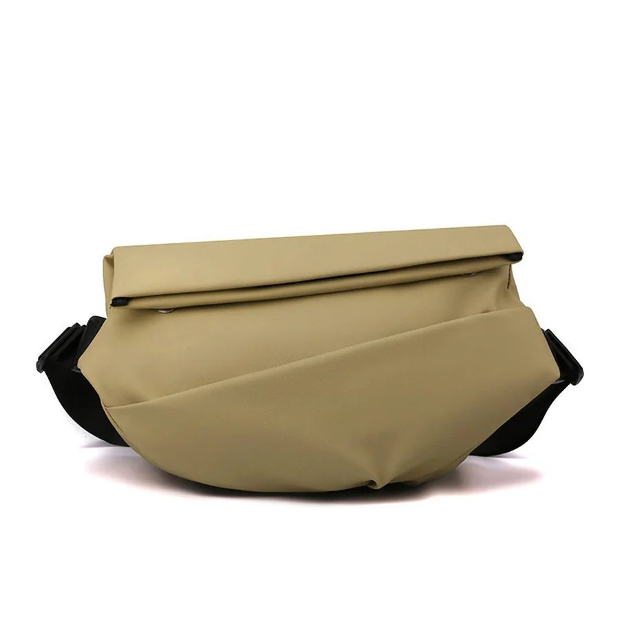 Curved Shoulder Bag with Folded Upper Flap FE-128 by Feima Bag