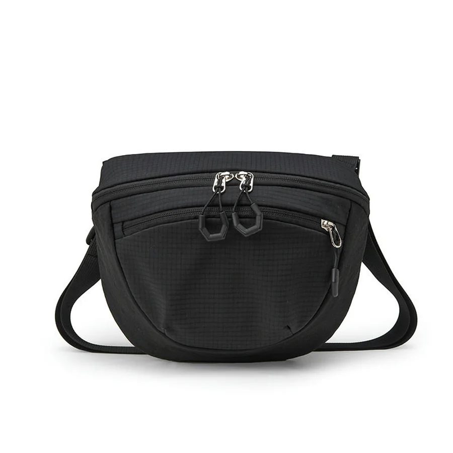 Rounded Shoulder Bag with Front and Rear Zip Pockets FE-147 by Feima Bag