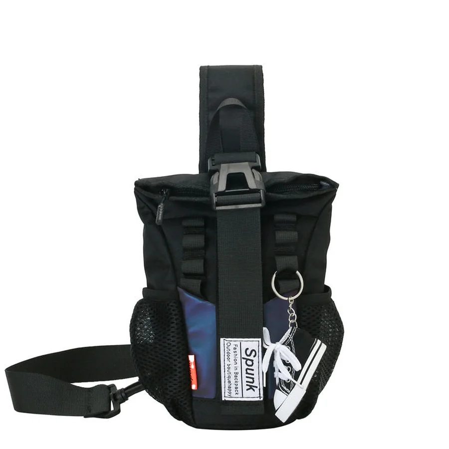 Buckle-Front Sling Bag with Webbing Loops FKS-009 by Feima Bag