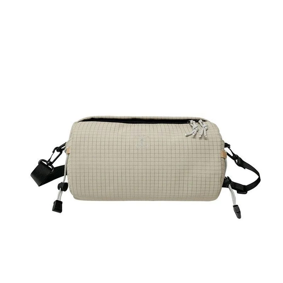 Grid-Pattern Barrel Bag with Rear Attachment Straps FKS-018 by Feima Bag