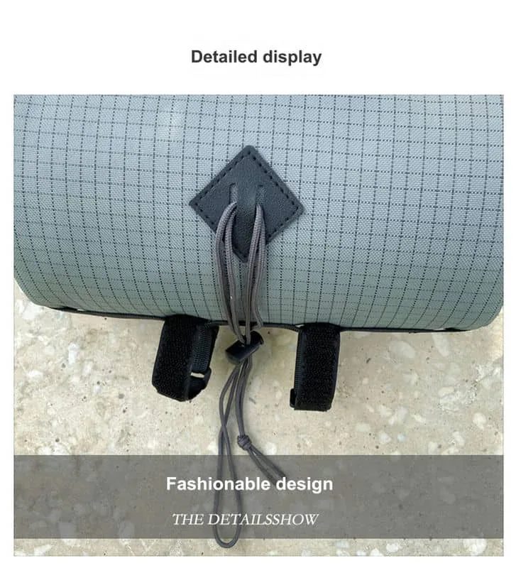 Grid-Pattern Barrel Bag with Rear Attachment Straps FKS-018 by Feima Bag