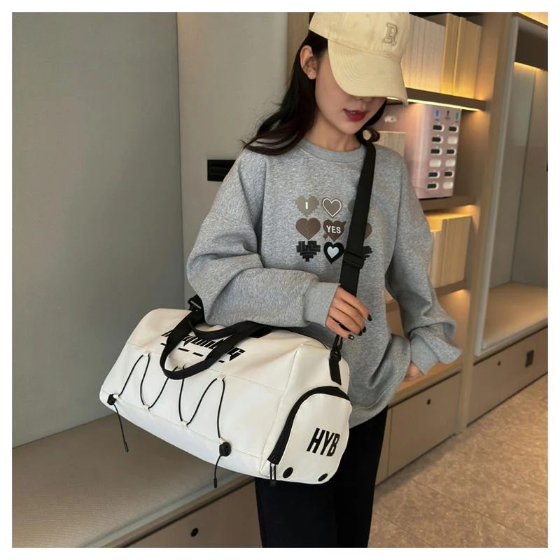 Cord-Front Sports Duffel with Webbing Handles FC-067 by Feima Bag