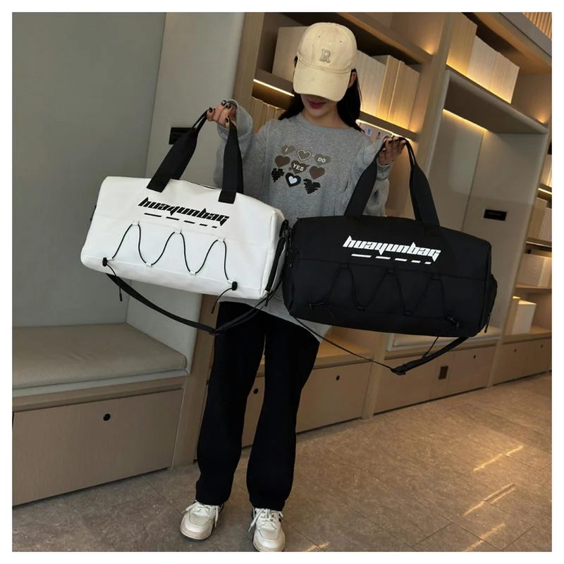Cord-Front Sports Duffel with Webbing Handles FC-067 by Feima Bag