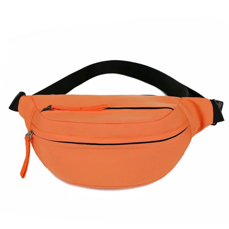 Curved belt bag with two front zip levels FE-095 by Feima Bag