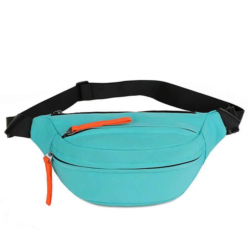 Curved belt bag with two front zip levels FE-095 by Feima Bag