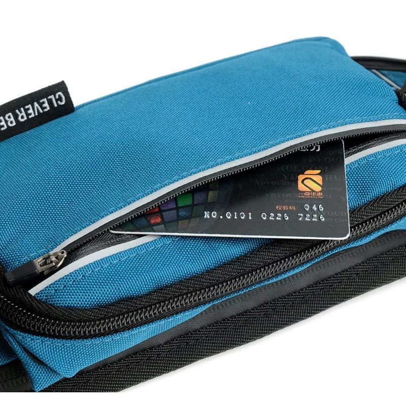 Waist bag with layered front zip pockets FS-008 by Feima Bag