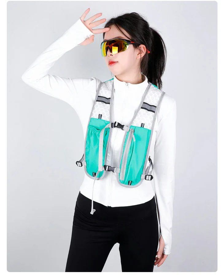 Running vest bag with front zip pockets FS-009 by Feima Bag