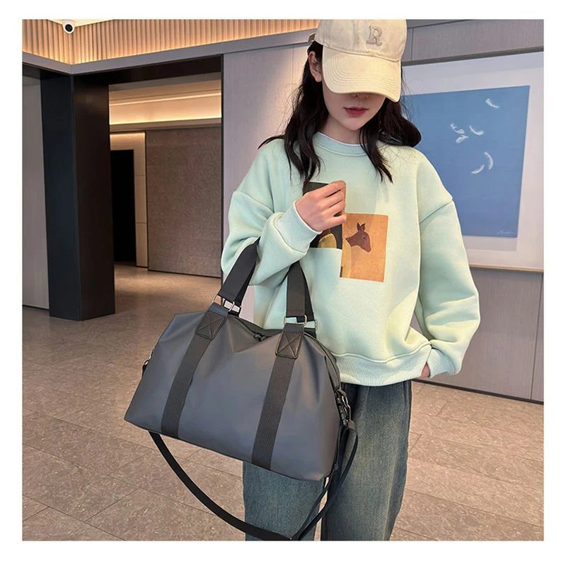 Duffel with Webbing Handles and Clip-on Strap FS-011 by Feima Bag