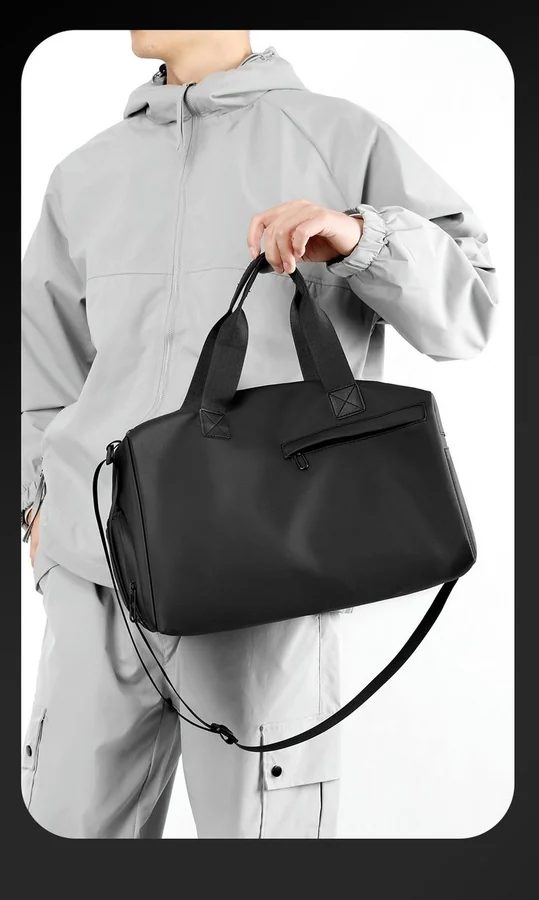 Duffel Bag with Front and End Zip Openings FS-012 by Feima Bag