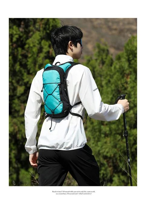 Slim Sports Backpack with Crossed Front Cord FS-019 by Feima Bag