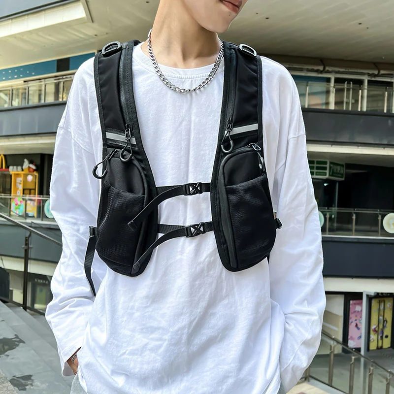 Sports Vest Bag with Front Zip Pockets FS-023 by Feima Bag