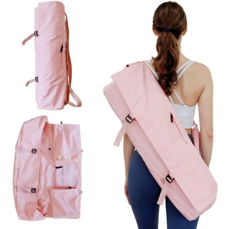 Canvas Yoga Mat Wrap with Organiser Pockets FS-026 by Feima Bag